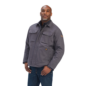 ARIAT REBAR DURACANVAS SHERPA-LINED COAT- REBAR GREY