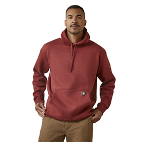 ARIAT REBAR WORKMAN HOODIE- BRICK RED