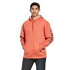 ARIAT REBAR GRAPHIC HOODIE- VOLCANIC HEATHER