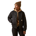 ARIAT REBAR DURACANVAS BOMBER JACKET- BLACK