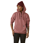 WOMENS ARIAT REBAR SKILL SET 1/2 ZIP HOODIE- NOSTALGIA ROSE