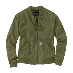 WOMEN'S RUGGED FLEX RELAXED FIT CANVAS JACKET - BASIL