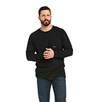 ARIAT REBAR COTTON STRONG ROUGHNECK T-SHIRT- BLACK