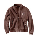 WOMEN'S CARHARTT FLEECE JACKET- NUTMEG HEATHER