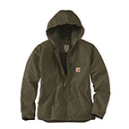 WOMEN'S CARHARTT WASHED DUCK SHERPA LINED JACKET- BASIL