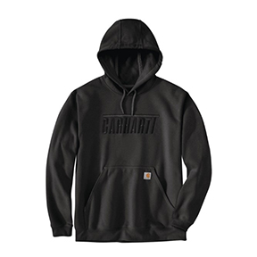 CARHARTT EMBROIDERED LOGO GRAPHIC SWEATSHIRT- BLACK