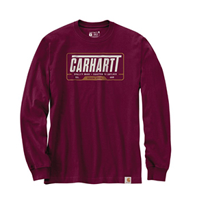CARHARTT HEAVYWEIGHT LONG-SLEEVE OUTLAST GRAPHIC T-SHIRT- PORT