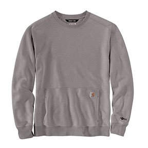 CARHARTT FORCE LIGHTWEIGHT CREWNECK SWEATSHIRT- ASPHALT HEATHER
