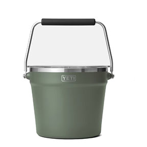 WORK 'n MORE - Yeti Rambler Beverage Bucket with Lid - Camp Green