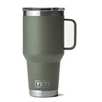 Yeti Rambler 30 Oz Travel Mug with Stronghold Lid Camp Green