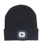 Night Scout Light-Up Rechargeable LED Beanie, Black