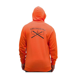 DISPLACEMENT DWR HOODIE-RED ORANGE