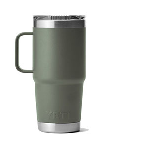Yeti Rambler 20 Oz Travel Mug with Stronghold Lid Camp Green