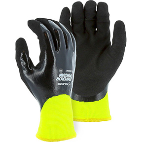 EMPEROR PENGUIN WINTER LINED NYLON GLOVE WITH CLOSED-CELL NITRILE DIP PALM
