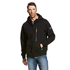 ARIAT REBAR WORKMAN FULL ZIP HOODIE- BLACK