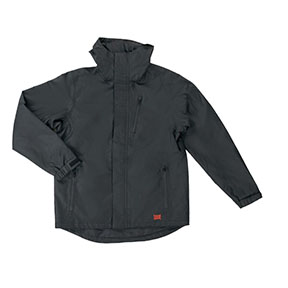 Waterproof Breathable Ripstop Rain Jacket-Black