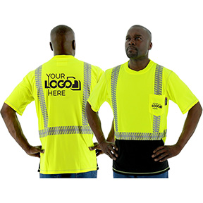 HIGH VISIBILITY SNAG RESISTANT SHORT SLEEVE SHIRT WITH REFLECTIVE CHAINSAW