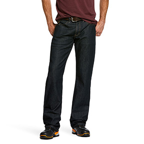 ARIAT REBAR RELAXED FLANNEL-LINED BOOT CUT JEAN