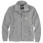 WOMEN'S CARHARTT FLEECE JACKET- ASPHLAT/MALT HEATHER