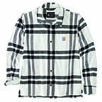 WOMEN'S CARHARTT LOOSE FIT MID-WEIGHT FLANNEL SHIRT- MALT