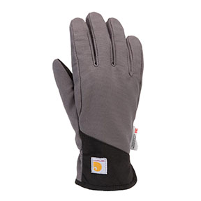 Women's Carhartt Rugged Flex® Insulated Open Cuff Glove-Gravel
