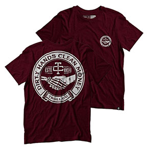 TROLL HAGGLER TEE-MAROON