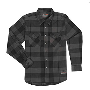 TROLL EVERETT FLANNEL-BLK/GRY