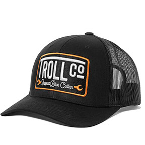 TROLL MOXIE CURVED BRIM HAT-BLACK