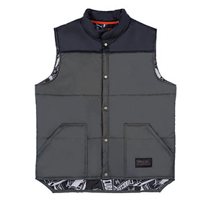 REDFORD VEST- BLACK AND CHARCOAL