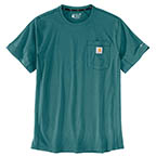 CARHARTT FORCE RELAXED FIT SHORT-SLEEVE POCKET T-SHIRT- SEA PINE