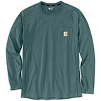 CARHARTT FORCE RELAXED FIT LONG-SLEEVE POCKET T-SHIRT- SEA PINE