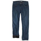 CARHARTT RUGGED FLEX FLEECE-LINED 5-POCKET JEAN- RAPIDS