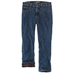 CARHARTT RELAXED FIT FLANNEL LINED 5-POCKET JEAN- CANAL