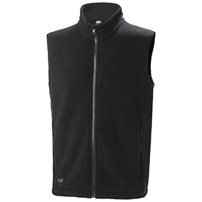 HELLY HANSEN MACHESTER 2.0 ZIP IN FLEECE VEST- BLACK