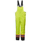 HELLY HANSEN ALTA HI VIS INSULATED WINTER BIB CSA- HI VIS YELLOW