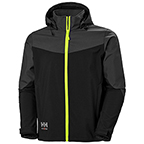 HELLY HANSEN OXFORD HOODED SOFTSHELL JACKET- BLACK