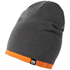 HELLY HANSEN REVERSIBLE BEANIE- GREY/ORANGE