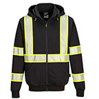 Portwest Iona Plus Hi-Viz Hoodie- Black