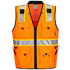 Portwest US376OBR Expert Pro Surveyor Vest Hi Viz Orange