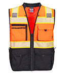 Portwest - Class 2 Premium Surveyor Vest-Orange/Black