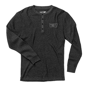 TROLL IRONMAN KNIT HENLEY-CHARCOAL