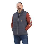 ARIAT REBAR CANVAS INSULATED VEST- CHARCOAL HEATHER