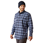 ARIAT REBAR FLANNEL WORK SHIRT- ALLURE PLAID