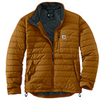 CARHARTT RAIN DEFENDER LIGHTWEIGHT INSULATED JACKET- BROWN