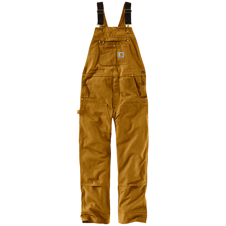 WORK 'n MORE - CARHARTT DUCK BIB OVERALL- CARHARTT BROWN
