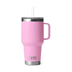 Yeti Rambler 35 Oz Mug with Straw Lid Power Pink