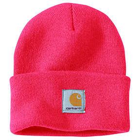 CARHARTT KNIT CUFFED BEANIE - CORAL GLOW