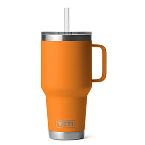 Yeti Rambler 35 Oz Mug with Straw Lid King Crab Orange