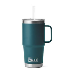 Yeti Rambler 25 Oz Mug with Straw Lid Agave Teal