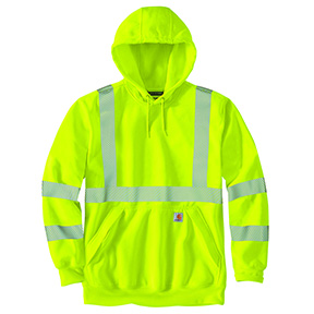 CARHARTT HIGH-VISIBILITY CLASS 3 HOODIE- BRITE LIME